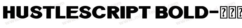 Hustlescript Bold字体转换